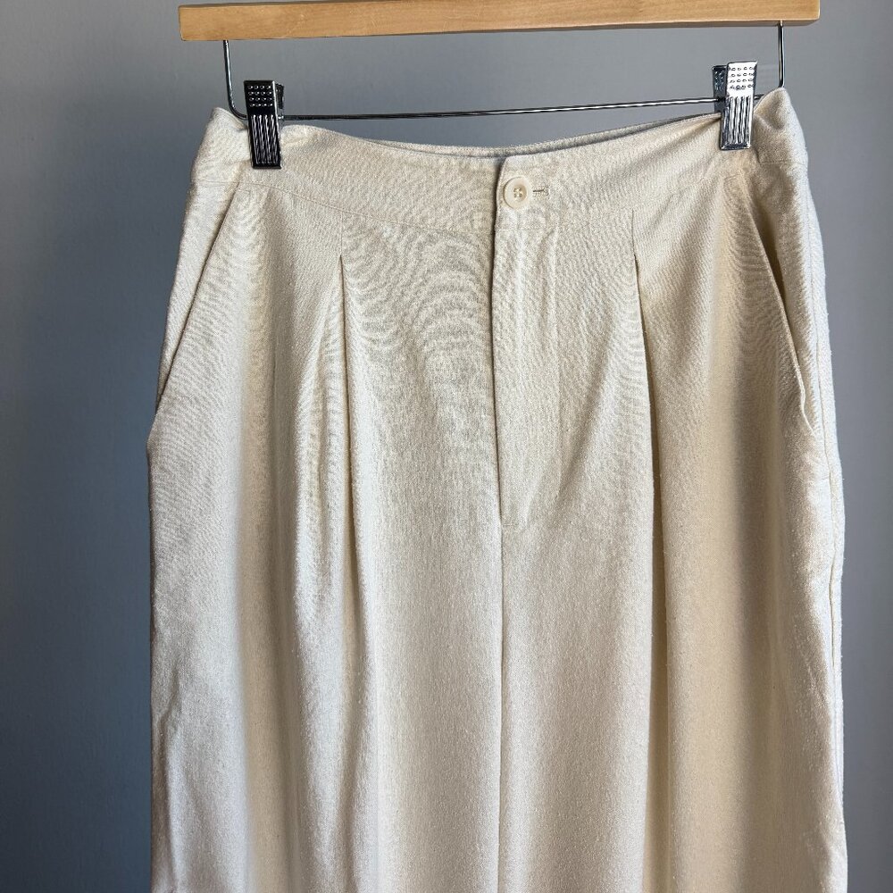 Jenni Kayne Relaxed Trouser in Ivory Size 2